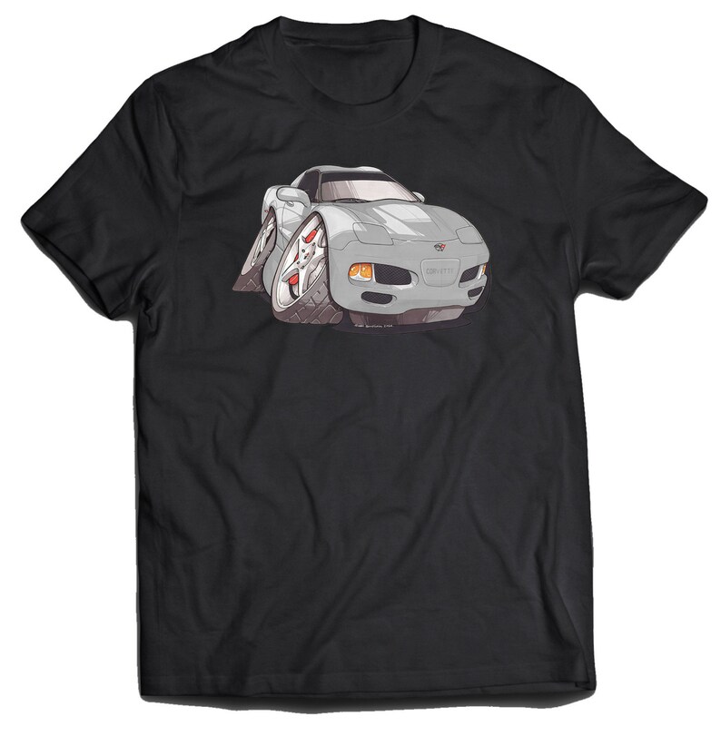 Corvette C5 Gray Koolart T-shirt for Men - Etsy