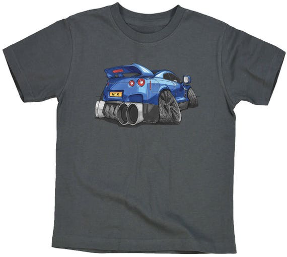 gray t shirt with print