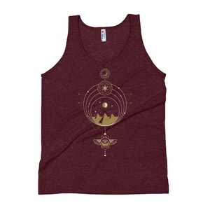 Egyptian Geometry Unisex Tank Top, Sacred Geometry, Flower of Life