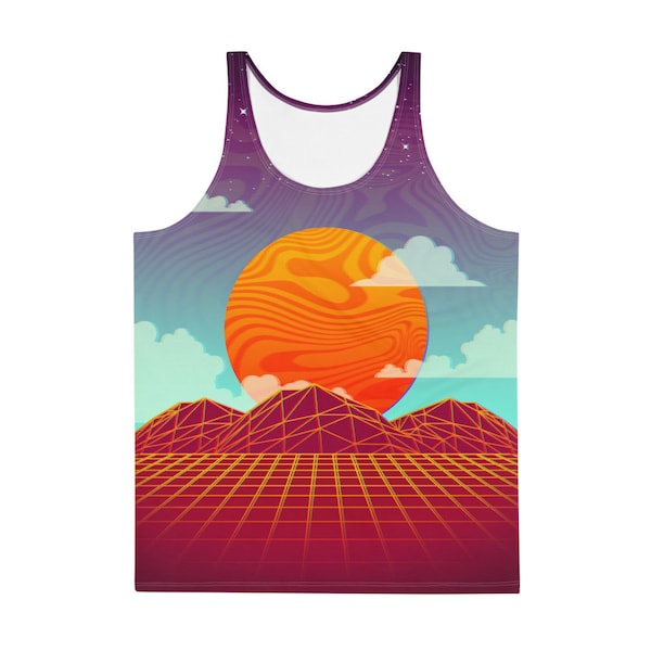 Retrowave Desert Unisex Tank Top