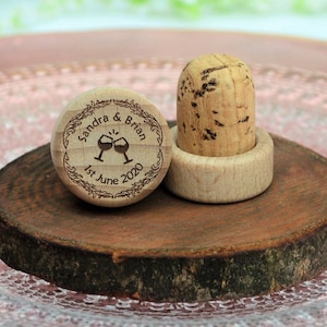 Wedding Favors - Personalized Wine Stopper • AA005