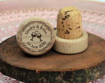 Wedding Favors - Personalized Wine Stopper • AA005