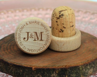 Wedding favors for guests in bulk,  Wine bottle cork stoppers • AA005