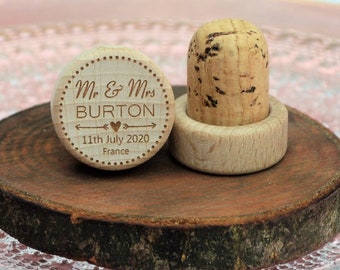 Wedding favors, Personalized Wine Stoppers, Wedding favors for guests in bulk • AA005