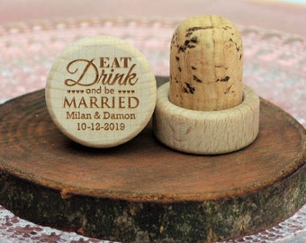 Unique wedding favors, Wine Stoppers, Personalized wedding favors • AA005