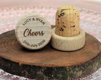 Wedding favors for guests in bulk, Engraved Wine Stoppers, Wedding favors, Personalized wedding favors • AA005