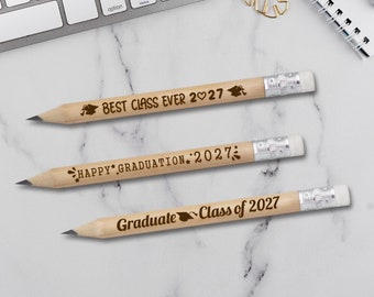 Graduation party decorations, Personalized Pencil, Graduation party favors, Graduation gifts, College graduation gift for her • AA112