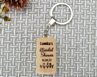 Bridal shower gift, Favors for guests in bulk, bridal shower Favor Keyring. Personalized bridal shower gift • AA027