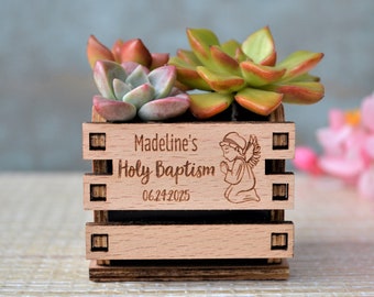 Personalized Baptism favors for Boy and Girl, Christening Favors. Party favors for Catholic Baptism, Baptism decorations, Mini pots • AA019