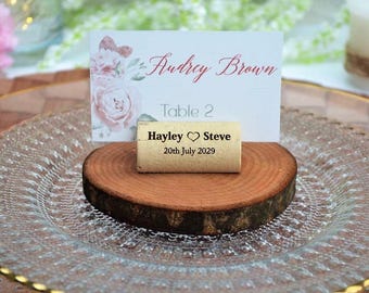 Rustic Cork Place Card Holder | Perfect for Weddings, Events & Parties | Eco-Friendly Table Decor for Stylish Seating Arrangements • AA038