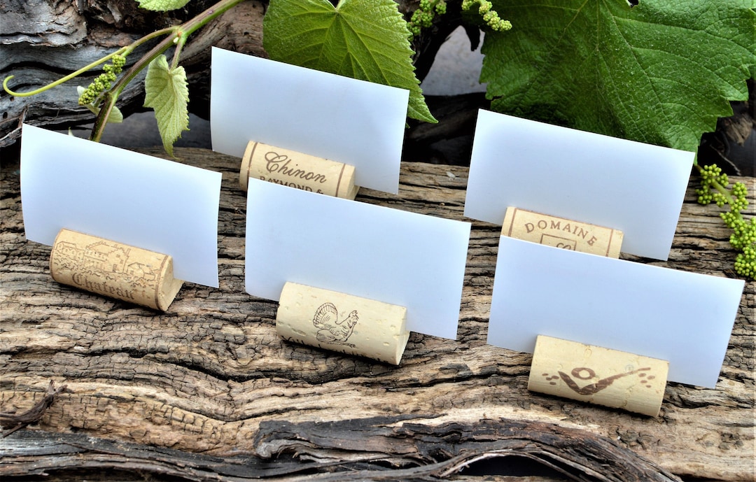 Wine Cork Place Card Holder for Rustic Weddings, Parties and ...