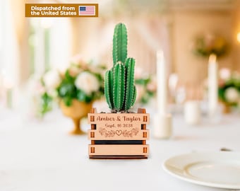 Personalized Mini Pots for Succulent Wedding Favors | Rustic Wedding Favors for Guests | Custom Plant Pots | Unique Bridal Shower Gifts USA
