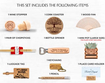 Wedding Favor Sample Kit: 10 Unique Guest Gift Ideas