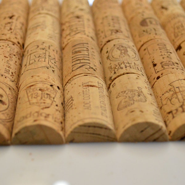 Halves of corks Used for Crafts - Pre-Cut Wine Cork - Corkboard - Wall decor • AA086