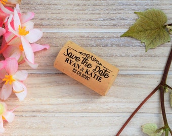 Unique Save the Date of wine Corks - Save the date magnet • AA077
