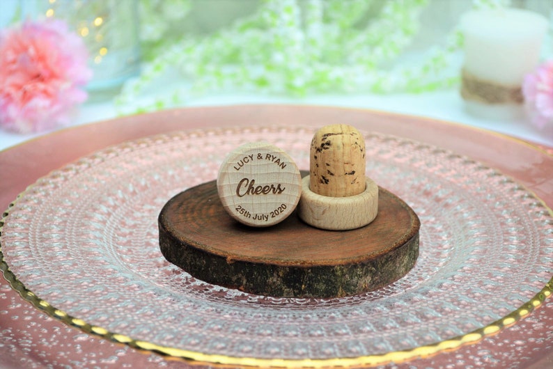 Wedding favors Personalized Wine Stoppers Customized Wine Cork AA005 image 7