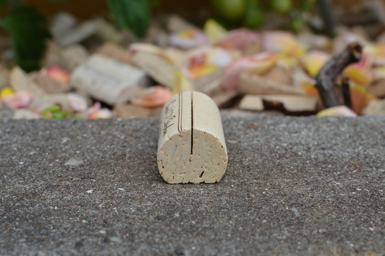 Personalized Cork Place Card Holder, Laser Engraved.Used for Rustic Wedding Place Cards, Wedding Booth, Parties and Table Decorations