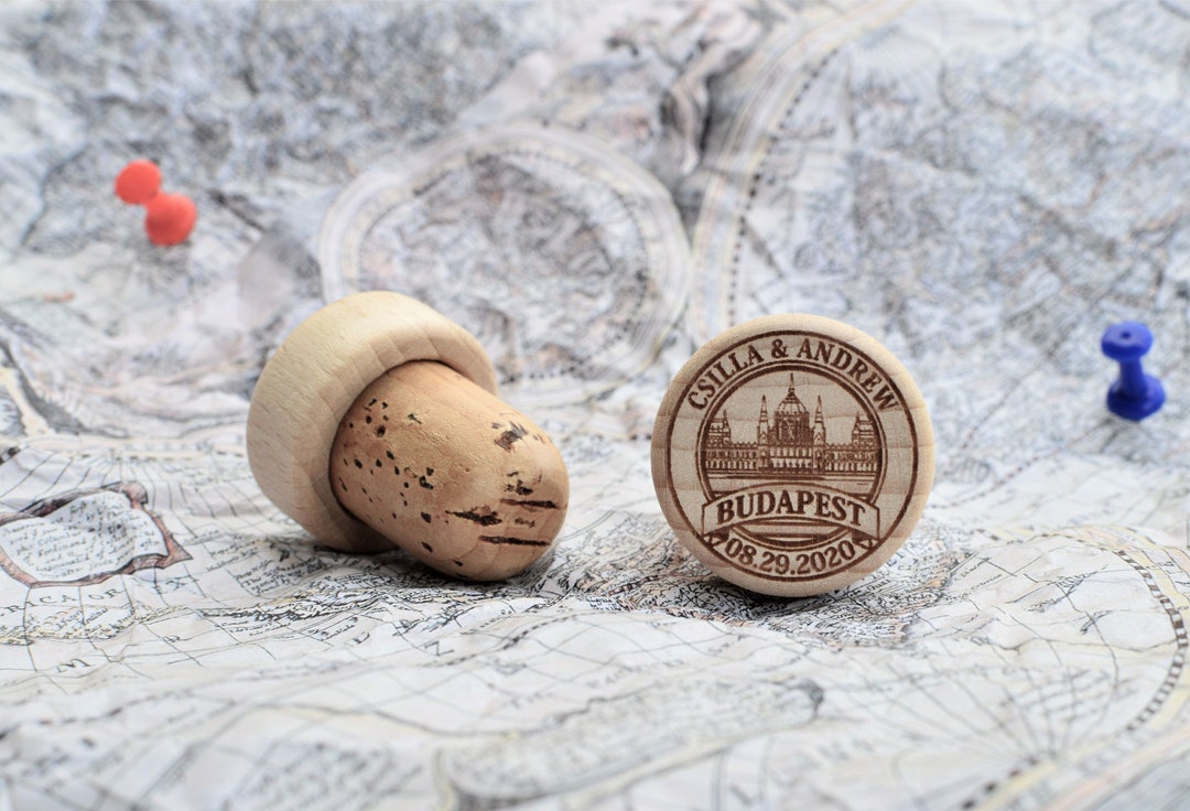 Personalized Wine Stoppers Bulk Unique Wedding Favors by Place, City