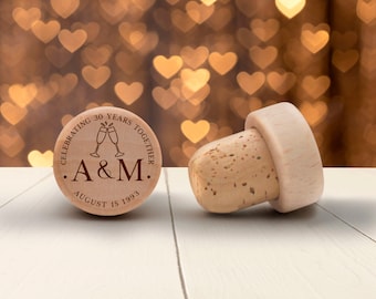 Anniversary gifts for couples, Personalized Wine Stoppers, 50th wedding anniversary gifts, Anniversary   Favors  • AA150