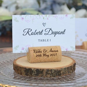 Rustic Wine Cork Place Card Holders – Perfect Eco-friendly Table Decor ...