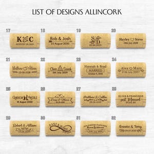Allincork designs for place card holder, used for weddings, anniversaries and rustic style parties