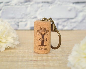 Keychain Wedding Favors in Bulk, Unique and Personalized Party Favors for Guests, Eco-Friendly Keepsakes for Weddings & Celebrations • AA054