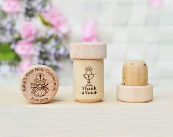 First Communion Favors, Wine stoppers with case, First Holy communion gifts • AA045