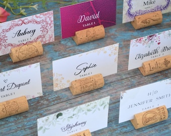 Wine Cork Place Card Holder - Wedding Place card holder • AA090