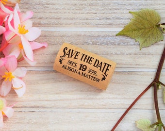 Unique Save the Date of wine Corks • AA077