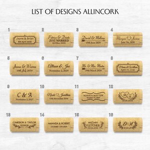 Allincork designs for place card holder, used for weddings, anniversaries and rustic style parties