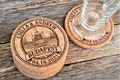 Personalized Cork Coasters: Engraved Rustic Wedding Favors product logo