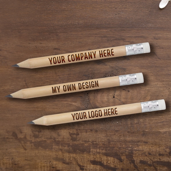 Corporate gifts Custom pencils for employees and Clients, Client Gift,  Company Gifts bulk, Custom logo, Promotional Items  • AA187