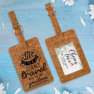 Set of 10 Bulk Personalized Wedding Favors for Guests, Custom Luggage Tags, Bridal Shower Gift, Party Favors, Business Promotional AA002