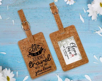 Set of 10 Bulk Personalized Wedding Favors for Guests, Custom Luggage Tags, Bridal Shower Gift, Party Favors, Business Promotional AA002