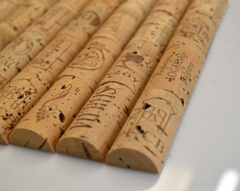 900 Halves of Corks Assorted - The best Halves of Corks from Europe - Different vineyard, hallmarks, and size - Pre-cut Wine Corks • AA086