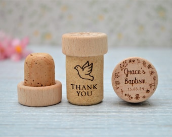 Personalized Christening Favors. Party favors for Catholic Baptism, Rustic Baptism Decorations. Christening gift ideas • AA018