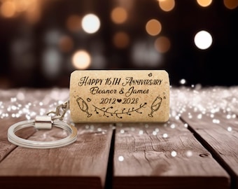 50th wedding anniversary gift, Custom Keyring  Favors, Anniversary gifts for Parents Couples and Friends, Customized anniversary Gifts AA154