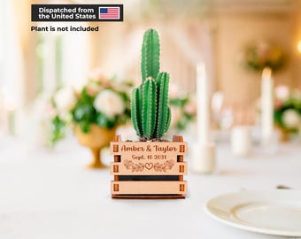 Personalized Mini Pots for Succulent Wedding Favors | Rustic Wedding Favors for Guests | Custom Plant Pots | Unique Bridal Shower Gifts USA
