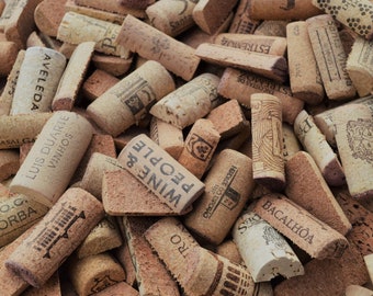 150 Used Halves of Corks Assorted - The best Halves of Corks from Europe - Different vineyard, hallmarks, and size - Pre-cut Wine Corks.
