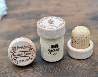 Bridal shower gifts for guests in bulk, Bridal Shower Favors,  Bridal shower decorations. Personalized Wine stoppers • AA029