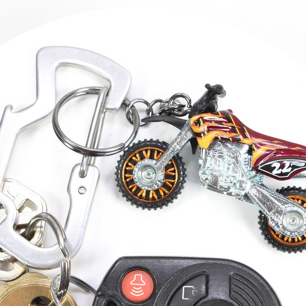 Custom Dirt Bike Keychain Etsy