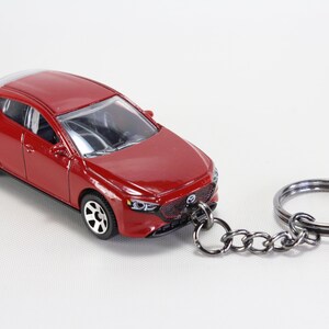1:64 Mazda 3 Custom keychain personalized diecast car key ring gift for collectors kids car enthusiasts unique miniature toy keychain