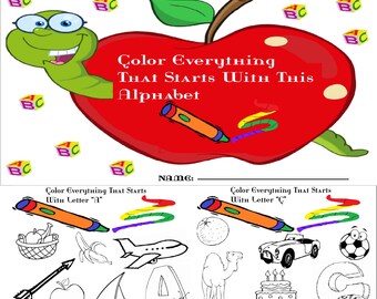 Printable Toddler Learning Alphabets Activities