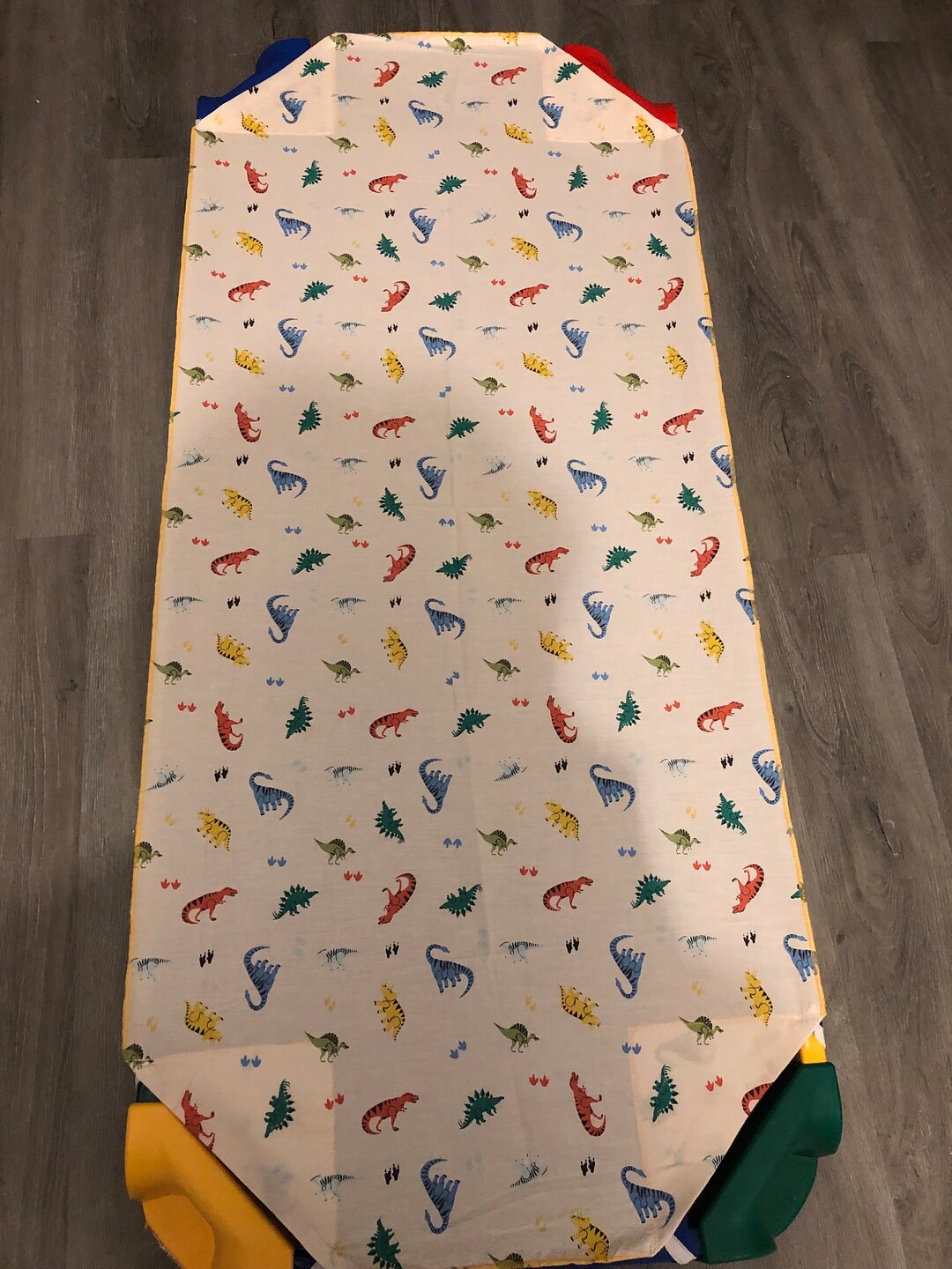 Fun and Vibrant Printed Daycare Cot Sheets Standard Size 52x22 or