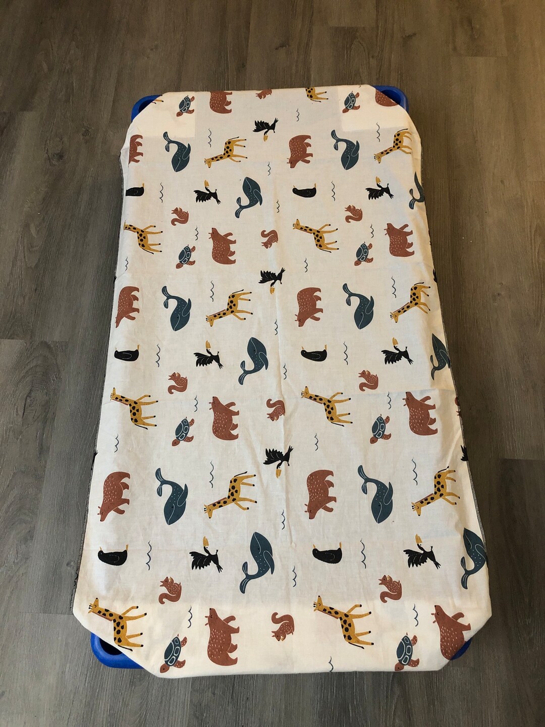 Fun and Vibrant Printed Daycare Cot Sheets Standard Size 52x22 or
