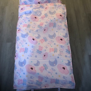 Fun Animal Nap Mat with  removable filling and Pillow-Travel Toddler Sleeping Bag Holiday gift