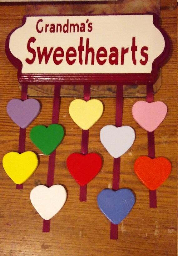 Download New Grandma S Sweethearts Plaque Garden Plaques Home Decor Plaques Signs