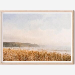 Abstract Landscape Painting Wall Art, DIGITAL DOWNLOAD, Muted Earth Tone Decor, Neutral Landscape Print, Farmhouse Decor, Country Artwork