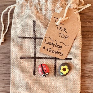 Hand Painted Tic Tac Toe Game