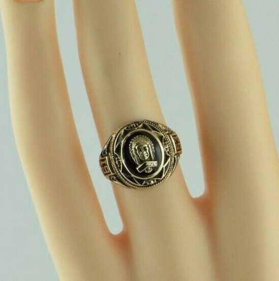 10K Yellow Gold Saugus High School Class Ring 1953 4.5 Size